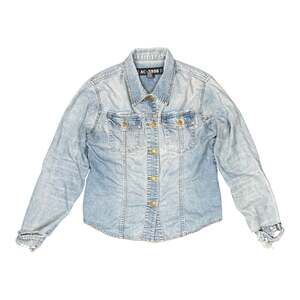 AC-3998 Light Wash Denim Button-Up Jacket